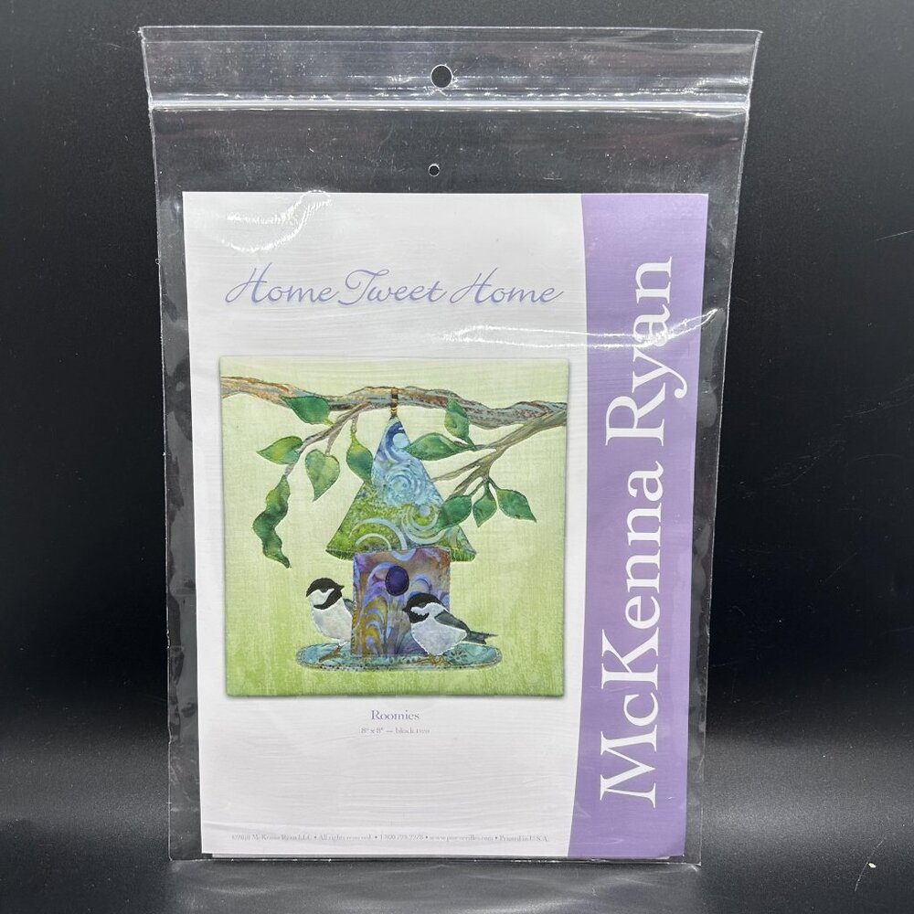 McKenna Ryan Home Sweet Home “Roomies” Block 2 Quilt Sewing Pattern Uncut FF